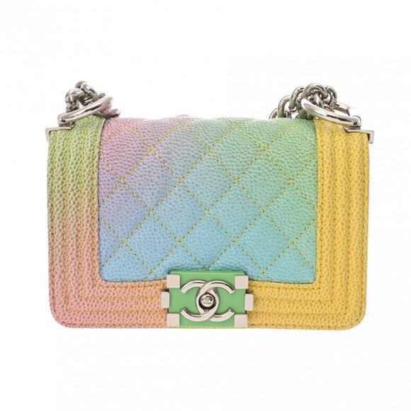 CHANEL Boy chanel Mini ChainShoulder Rainbow shoulder bag 800000135426000 - Picture 1 of 8